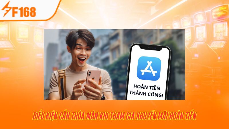 Khuyến Mãi Hoàn Tiền 25% Cho Cược Casino Tại F168 6 Điều kiện cần thỏa mãn khi tham gia khuyến mãi hoàn tiền